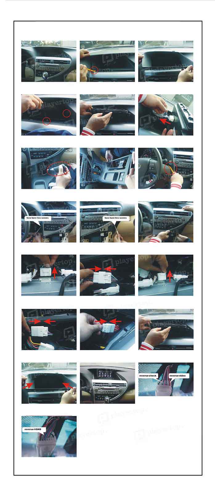 installation autoradio Lexus RX350